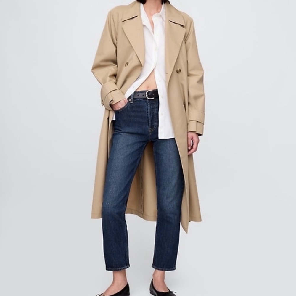 GAP High Rise Cheeky Straight Jeans - Dark Blue